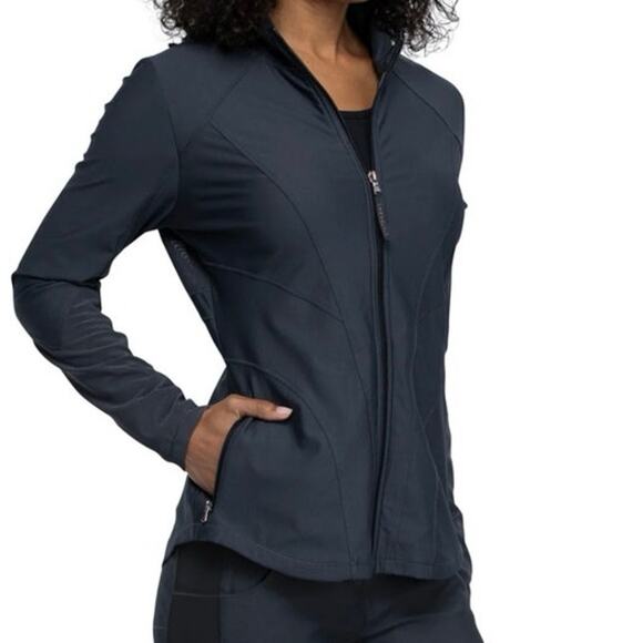Cherokee Form Women's Zip Front Scrub Jacket CK390 - Picture 1 of 9